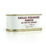 Caille désossée farcie au foie gras de canard